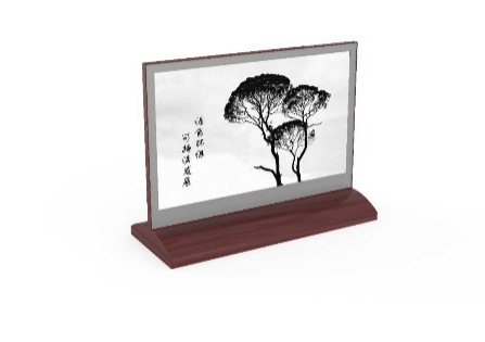 京东方BOE电子智能桌牌名片7.4英寸 T型 电子桌牌 双面墨水屏APP控制